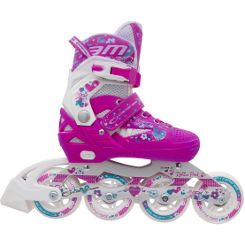 Patin Roller Pink Blanco x...